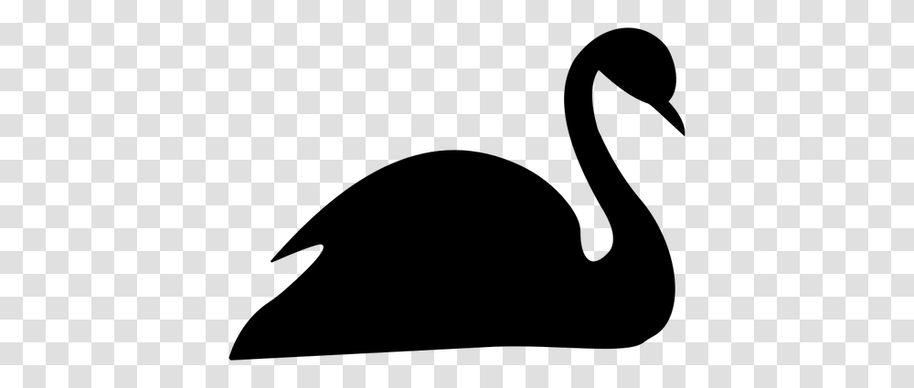 Black Swan Silhouette, Gray, World Of Warcraft Transparent Png
