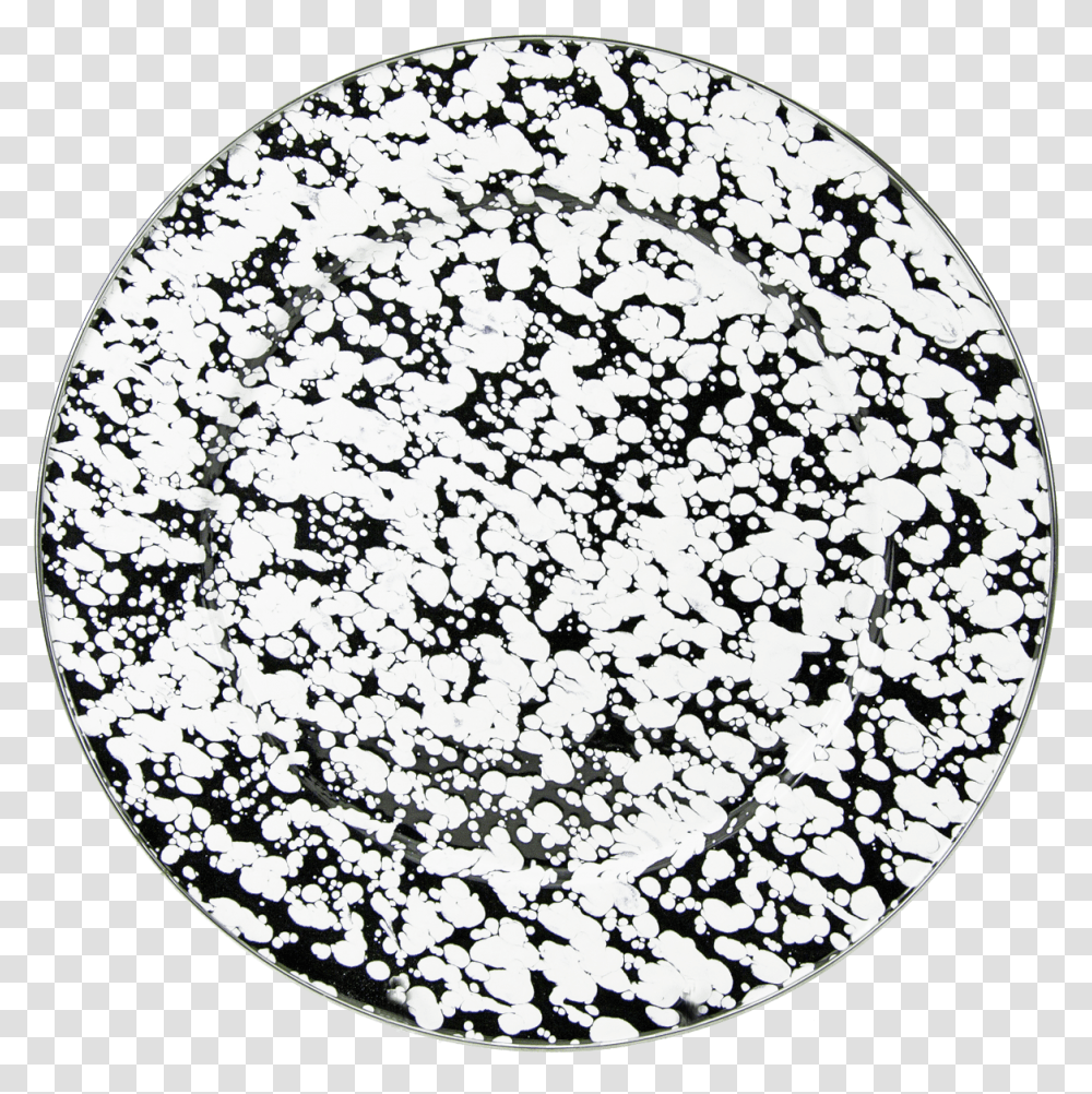 Black Swirl Charger Plate, Doodle, Drawing, Face Transparent Png