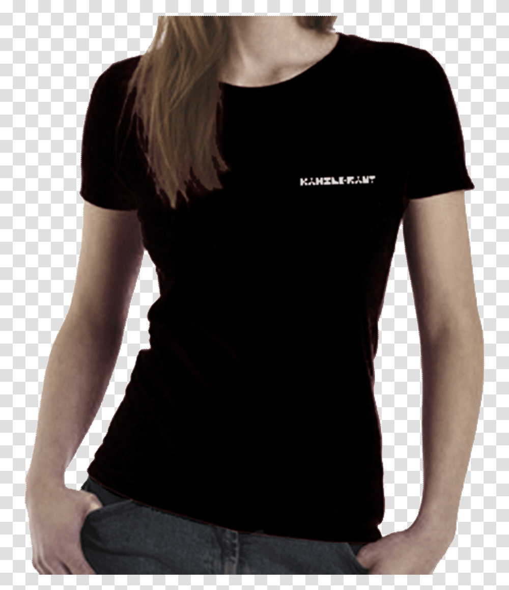 Black T Shirt Girl Black T Shirt Girl, Sleeve, Apparel, Long Sleeve Transparent Png