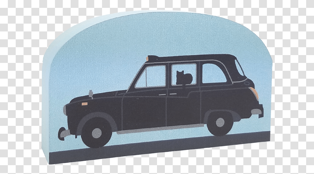 Black Taxi Cab Of London Handcrafted In Wood By The Austin, Car, Vehicle, Transportation, Wheel Transparent Png