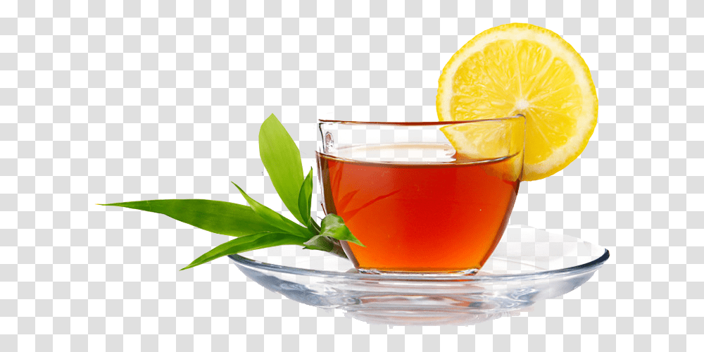 Black Tea Red Tea With Lemon, Plant, Beverage, Vase, Jar Transparent Png