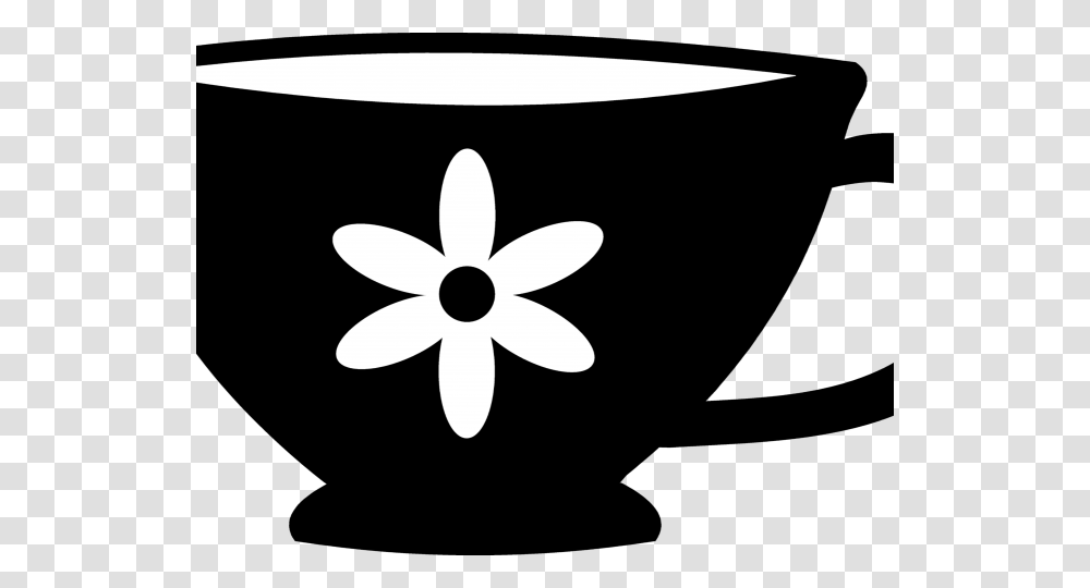 Black Teacup Clipart, Ceiling Fan, Appliance, Stencil, Coffee Cup Transparent Png