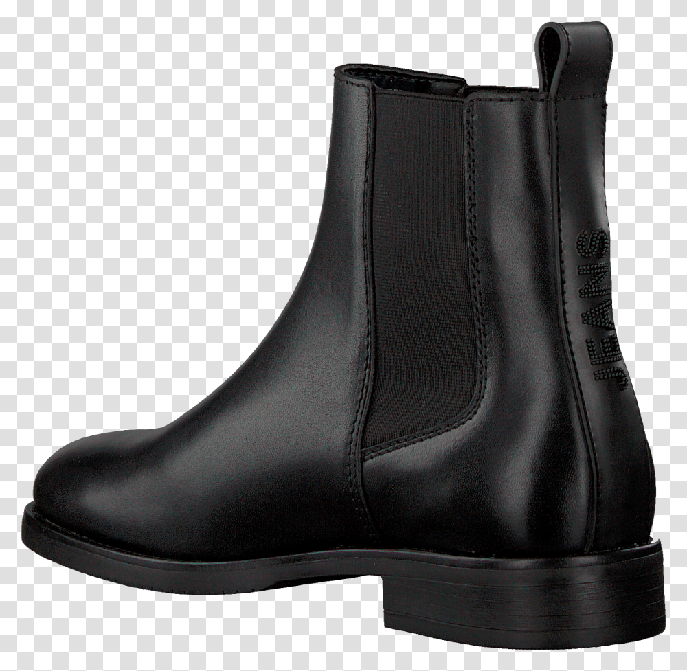 Black Tommy Hilfiger Chelsea Boots Pin Logo Mid, Apparel, Footwear, Shoe Transparent Png