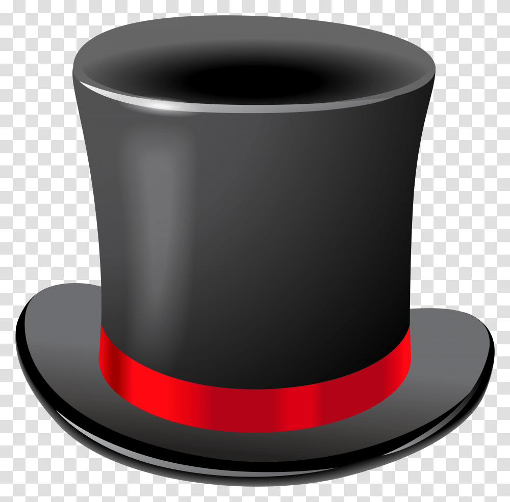 Black Top Hat Clip Art Image Top Hat No Background, Apparel, Tape, Coffee Cup Transparent Png