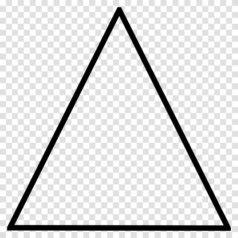 Black Triangle Outline Transparent Png