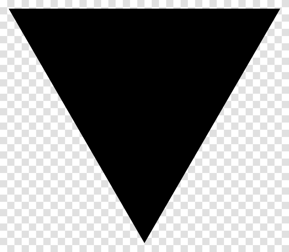 Black Triangle Upside Down Triangle, Gray Transparent Png