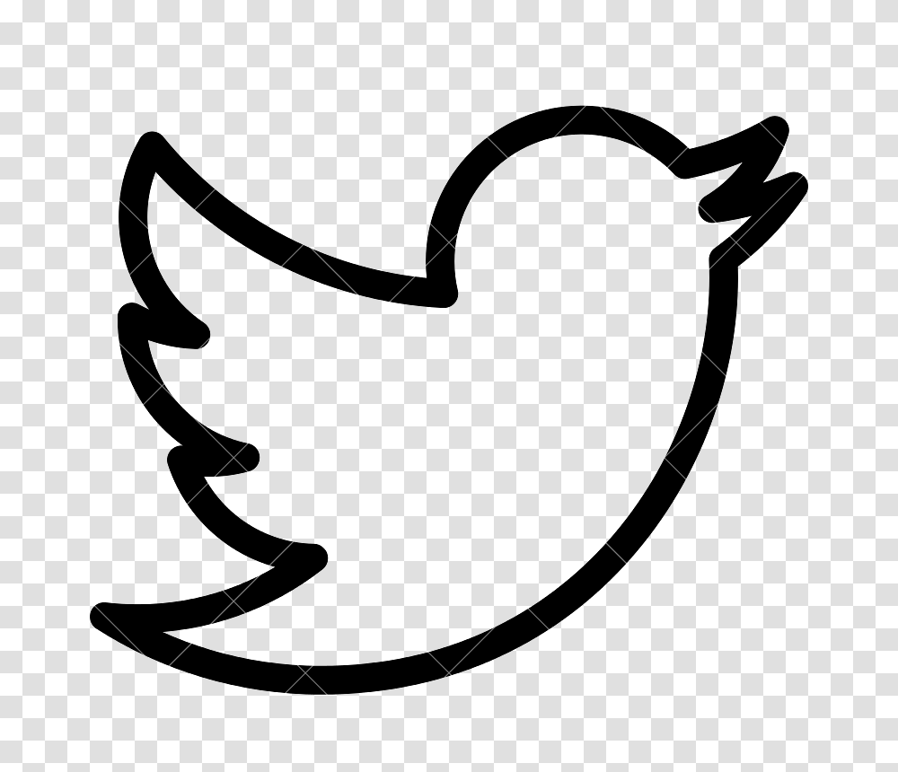 Black Twitter Line Social Media Icon, Alphabet, Plot Transparent Png