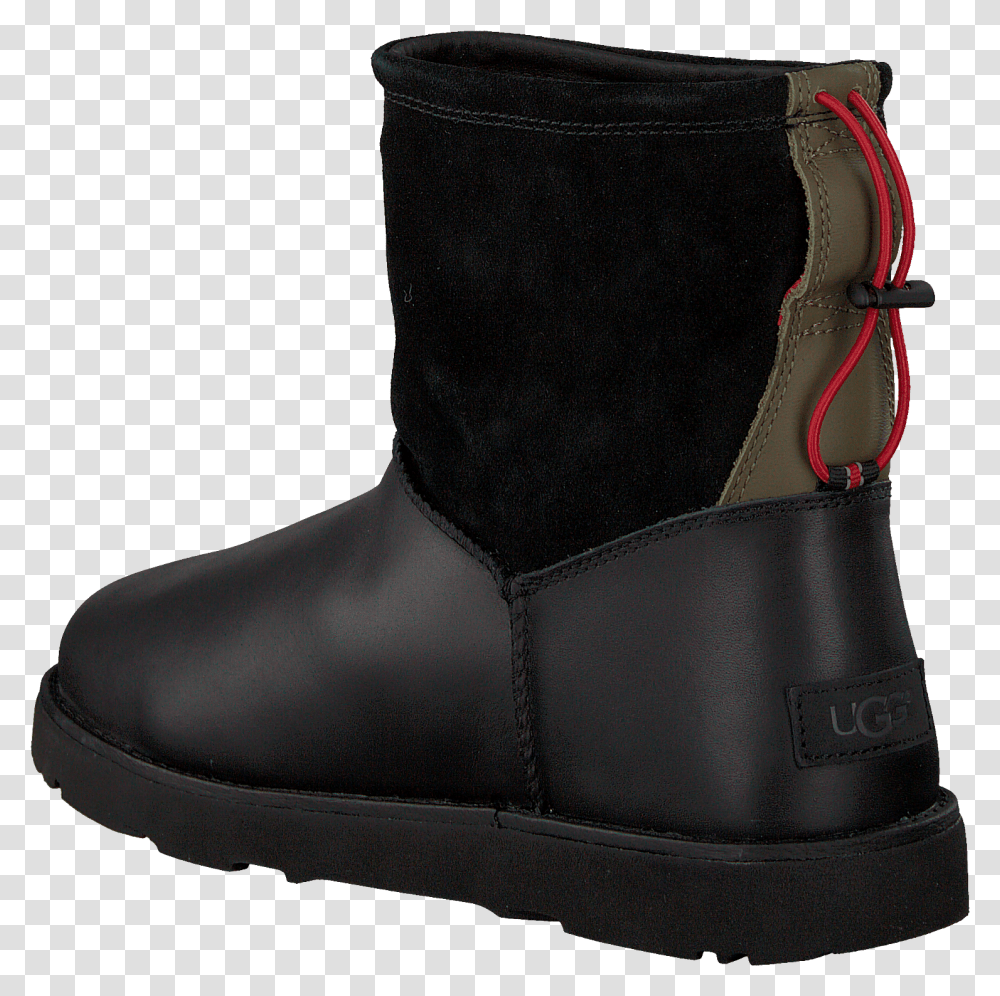 Black Ugg Classic Ankle Boots Classic Toggle Waterproof Ugg Heren Waterproof, Apparel, Footwear, Riding Boot Transparent Png