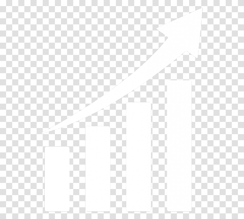 Black Up Arrow Arrow Up Chart Increase White Arrow White Increasing Arrow, Tool, Sword, Blade, Weapon Transparent Png