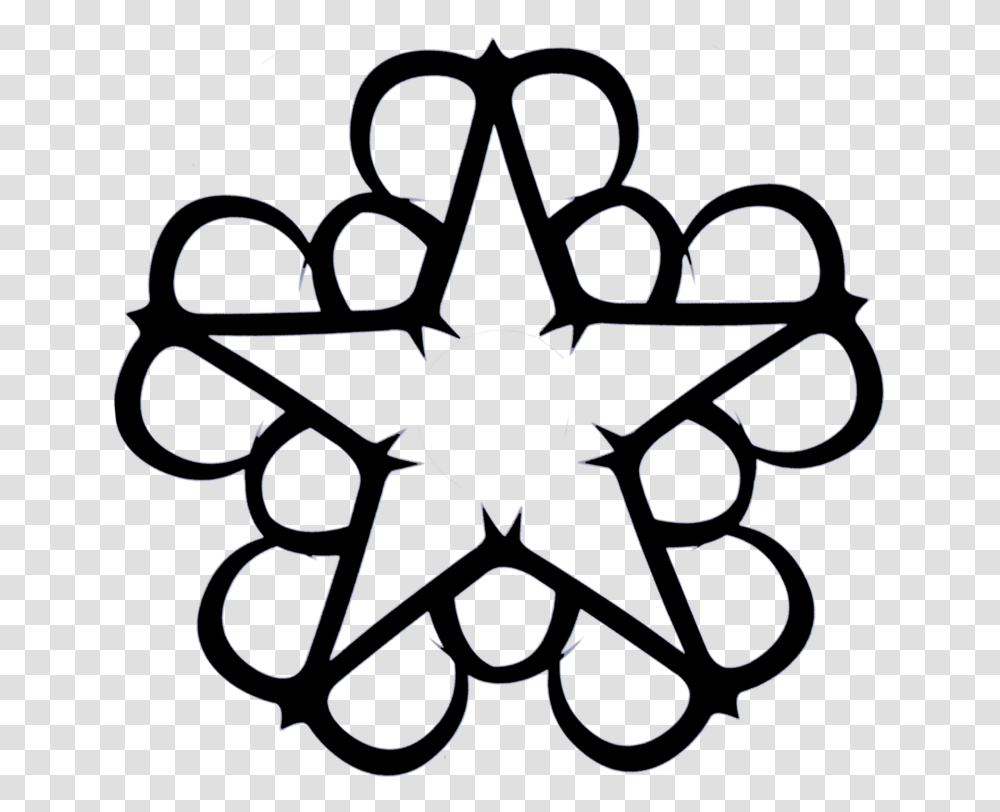 Black Veil Brides Star Logo Logo Black Veil Brides Band, Star Symbol, Stencil, Emblem Transparent Png