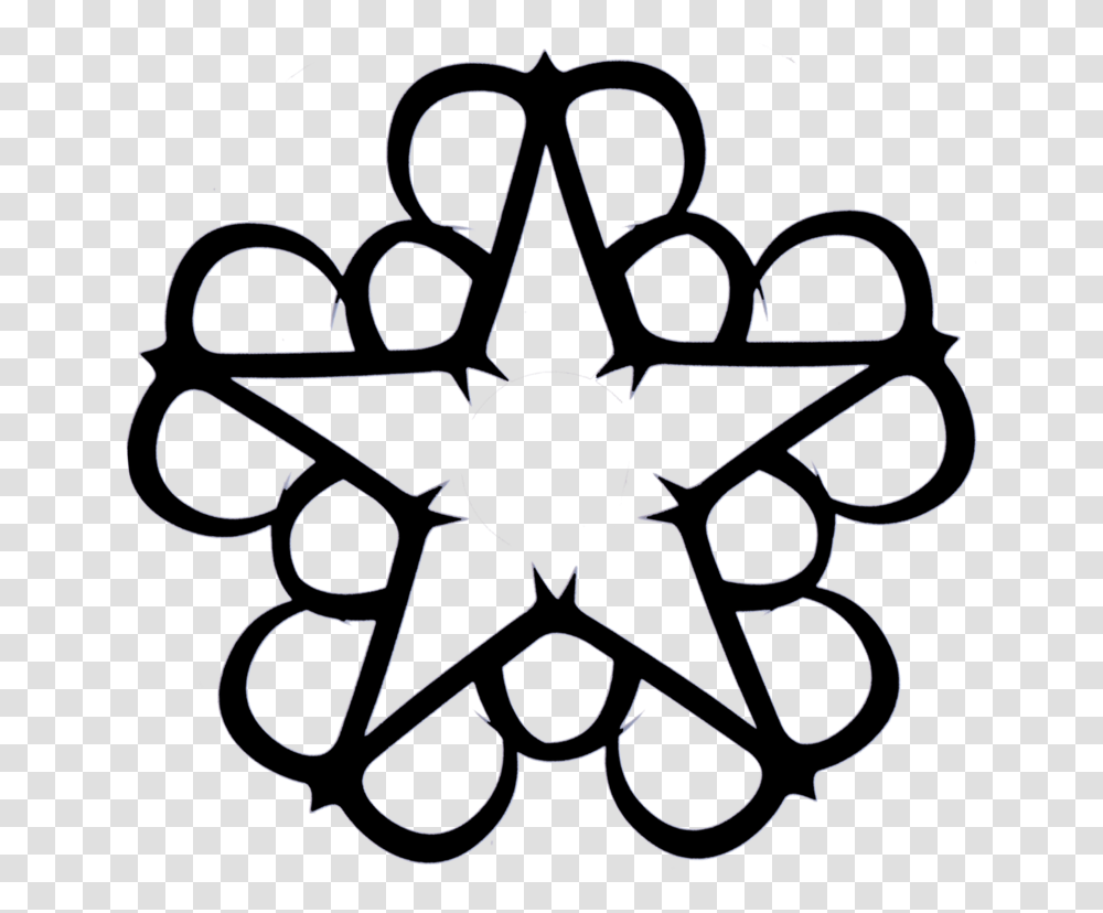 Black Veil Brides Star Logo, Star Symbol, Stencil Transparent Png