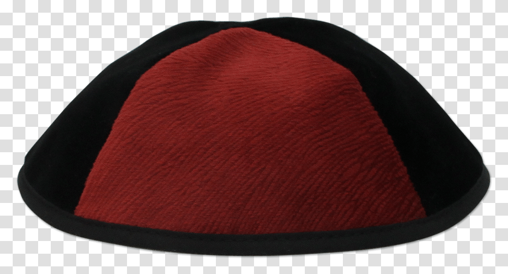 Black Velvet Kippah With Red Vider Triangalur Beanie, Cushion, Cap, Hat Transparent Png