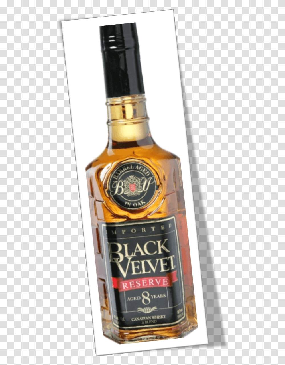 Black Velvet Whiskey, Liquor, Alcohol, Beverage, Drink Transparent Png