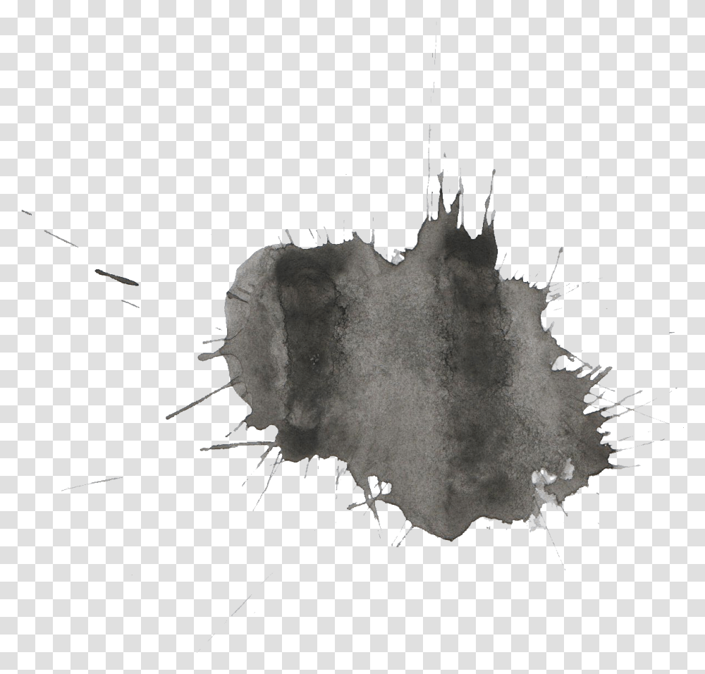 Black Watercolor Splatter Onlygfxcom Black And Gray Watercolor, Outdoors, Bonfire, Flame, Nature Transparent Png