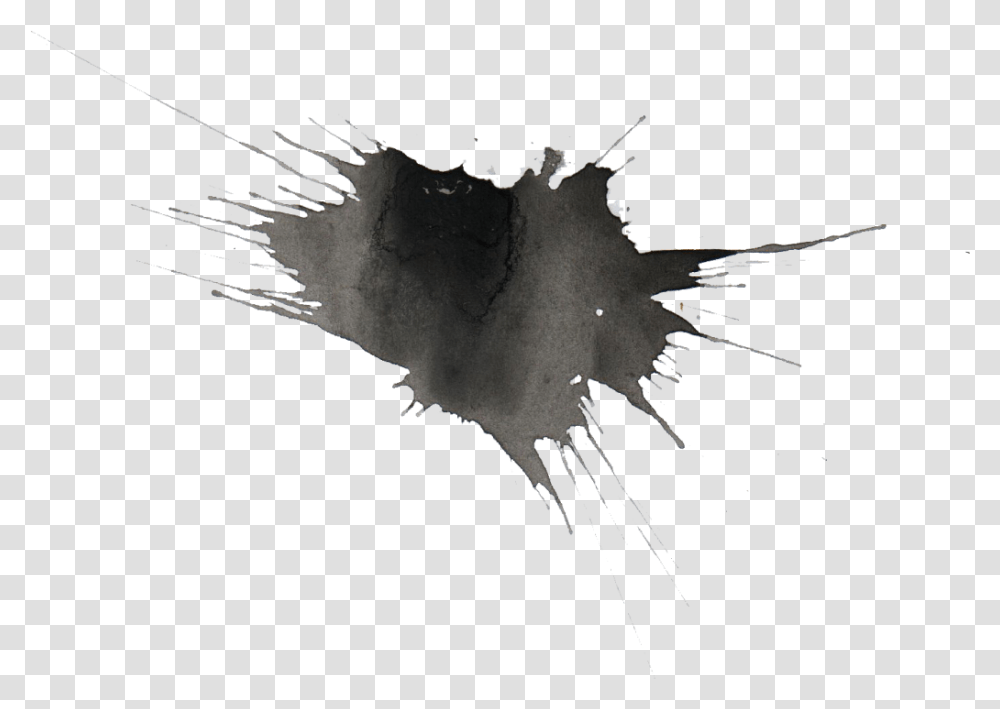 Black Watercolor Splatter Onlygfxcom Black Watercolor Splash, Animal, Symbol, Mammal Transparent Png