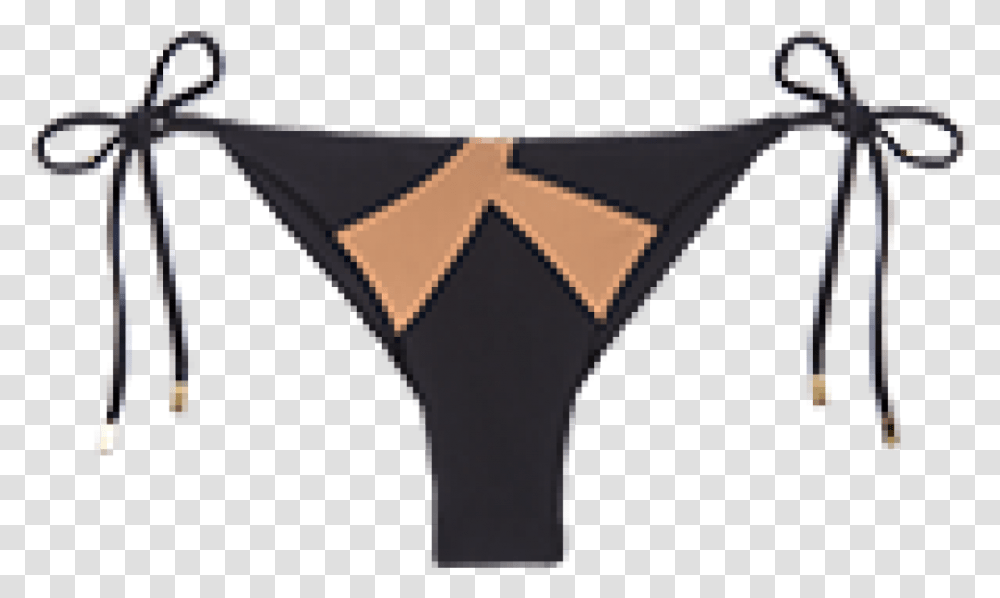 Black Wave Tie Side Bottom Panties, Triangle, Lingerie, Underwear Transparent Png
