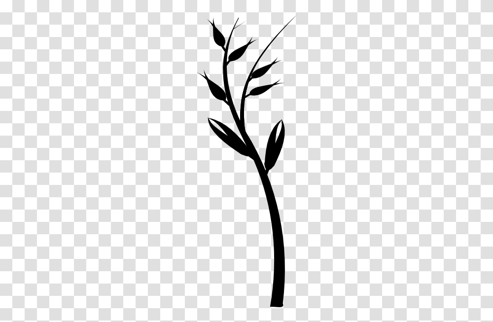 Black Wheat Grass Clip Art, Plant, Flower, Blossom, Stencil Transparent Png