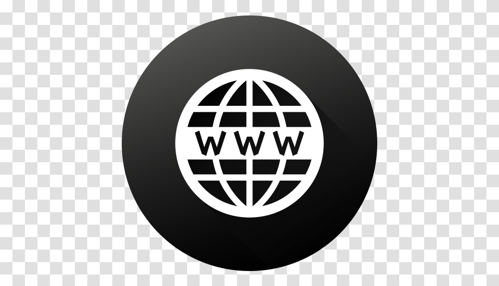 Black White Circle Gradient High Quality Long Shadow Website Icon Square, Logo, Symbol, Trademark, Volleyball Transparent Png