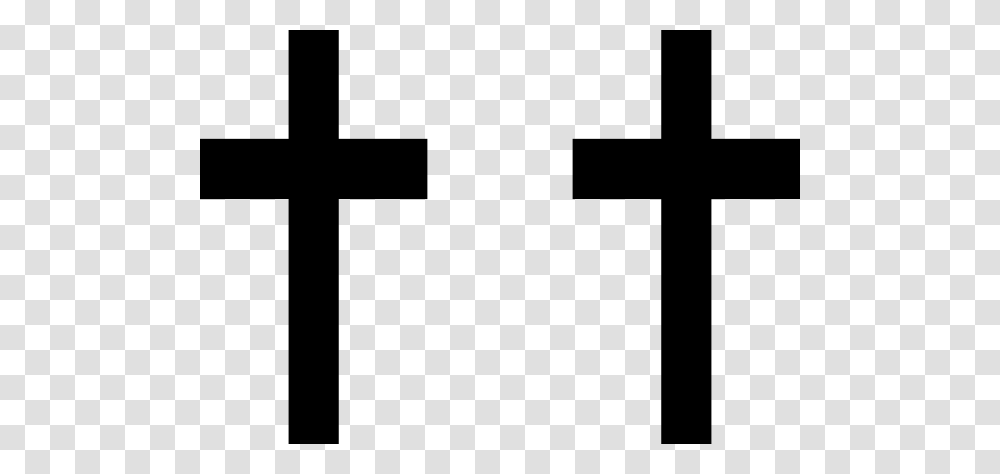 Black White Cross Black And White Simple Cross Clip Art, Number, Alphabet Transparent Png