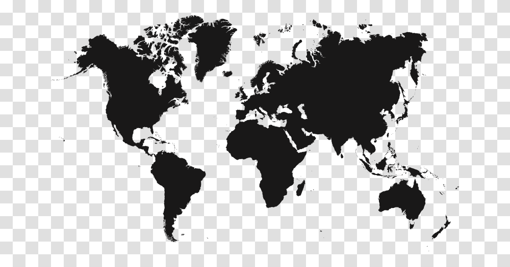 Black White High Resolution Background World Map, Gray, World Of Warcraft Transparent Png