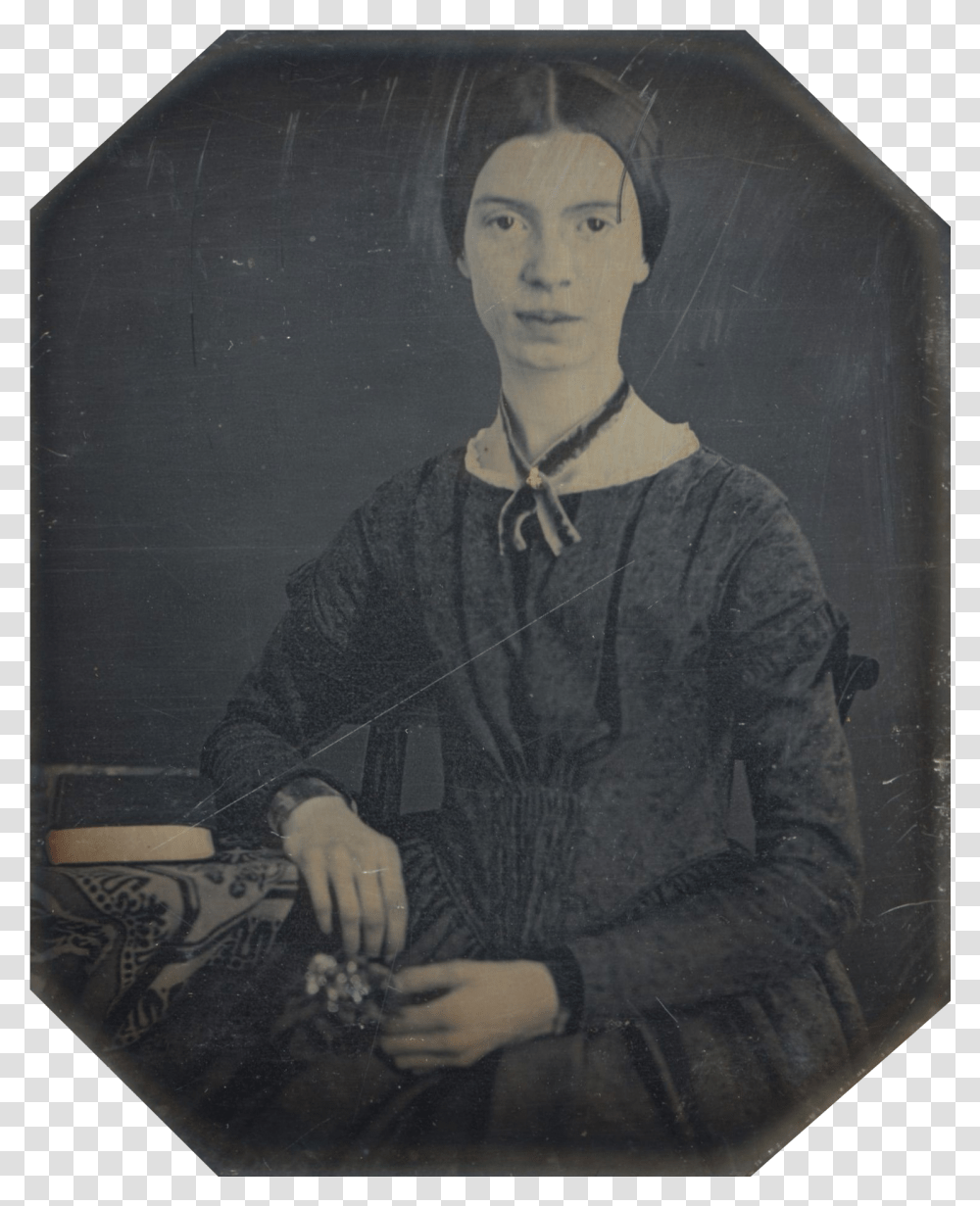 Black White Photograph Of Emily Dickinson2 Emily Dickinson, Person, Human, Painting Transparent Png