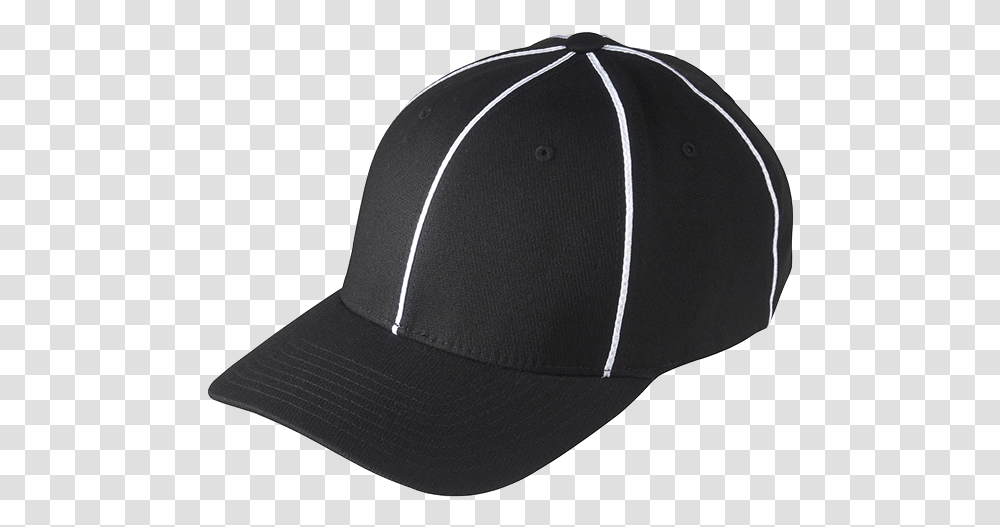 Black White Referee Hat Baseball Cap, Apparel Transparent Png
