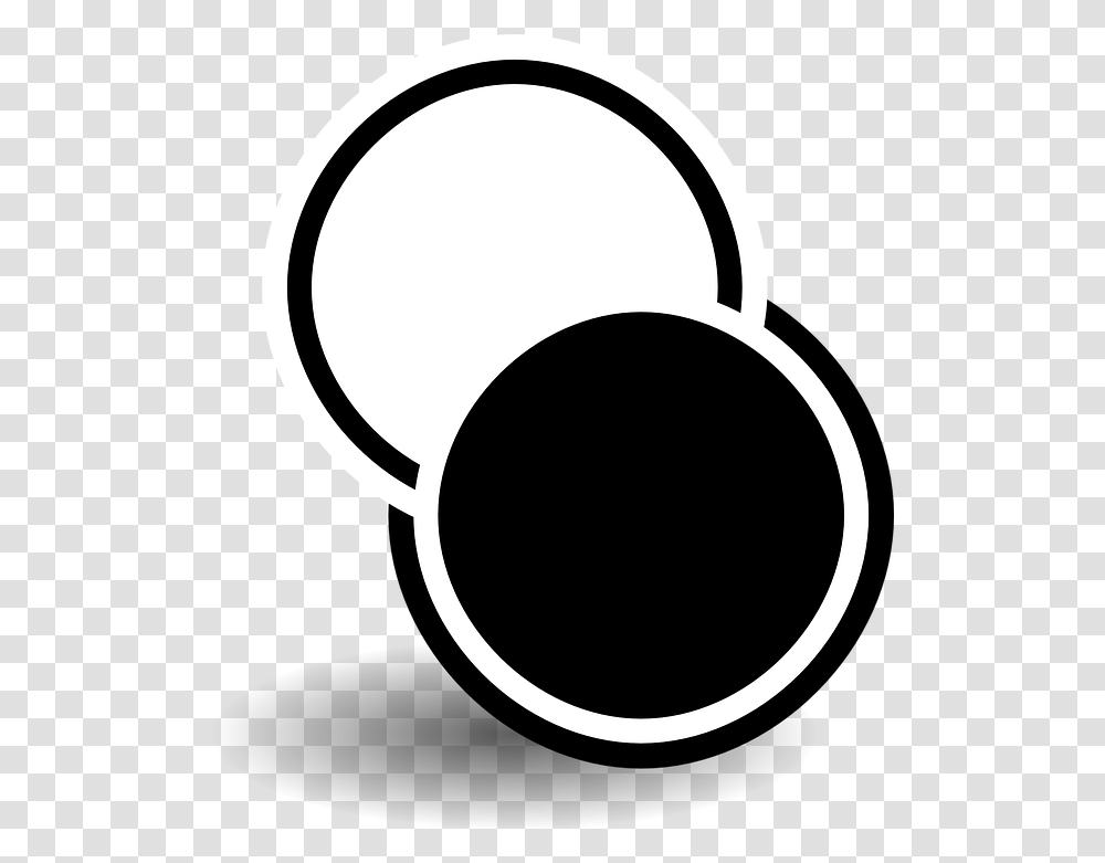 Black White Round Free Vector Graphic On Pixabay Circulo De Color Blanco Y Negro, Stencil, Electronics, Pottery Transparent Png