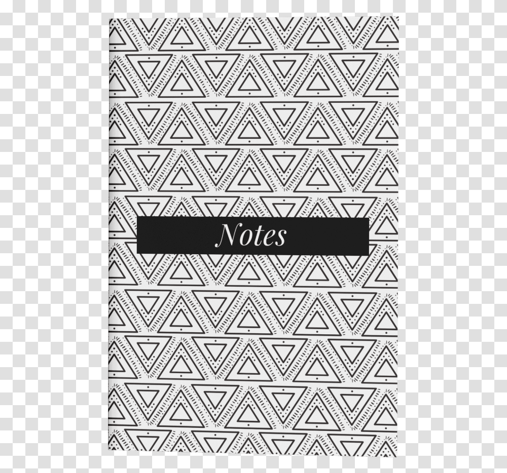 Black White Triangle Notes Journal, Rug, Pattern, Maze Transparent Png