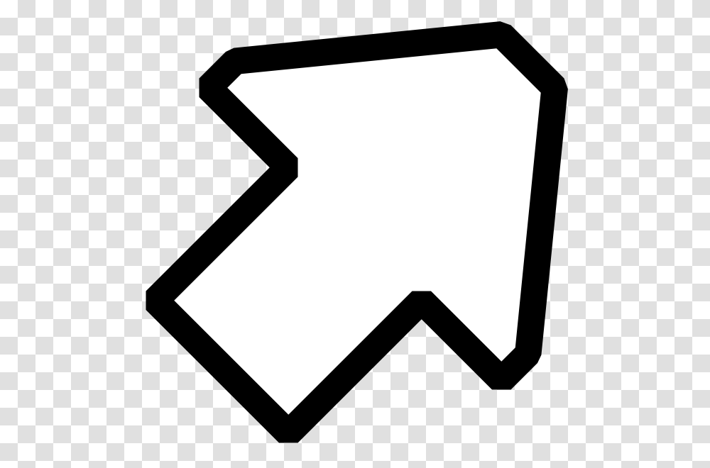 Black White Up Right Arrow Clip Art For Web, Label, Logo Transparent Png