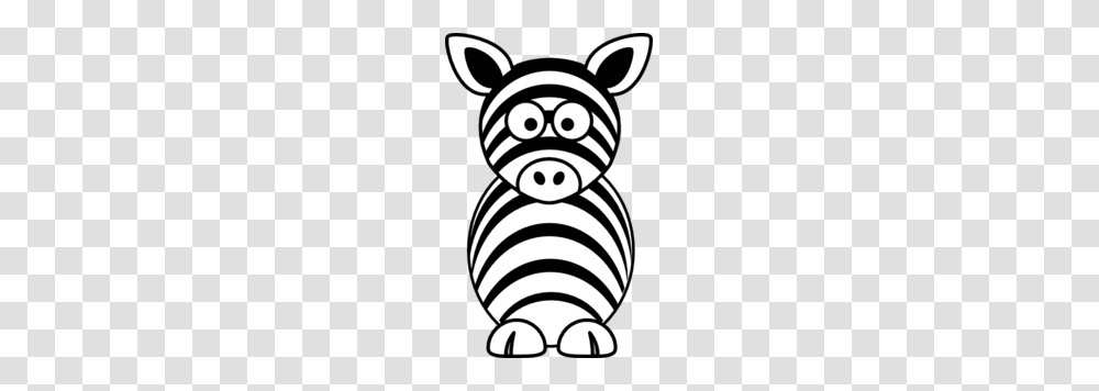 Black White Zebra Clip Art, Stencil, Rattle Transparent Png