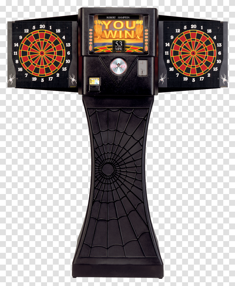 Black Widow Arachnid Dart Board Double, Gas Pump, Machine, Wristwatch, Game Transparent Png