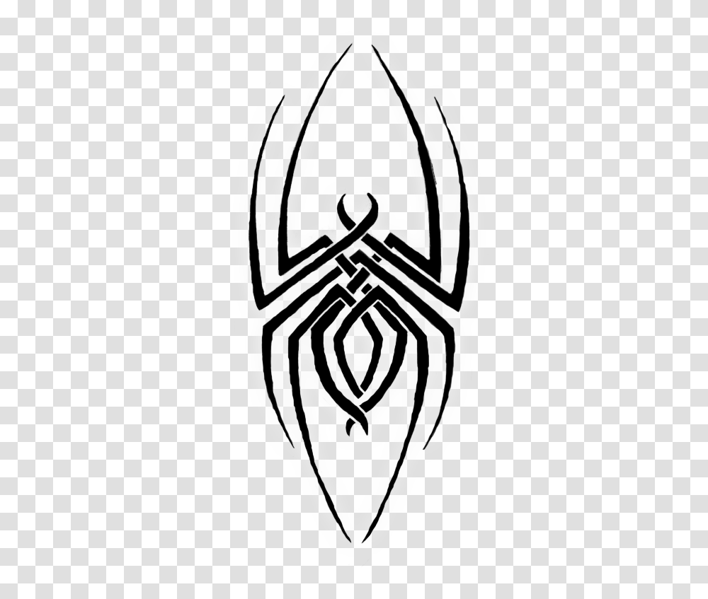 Black Widow Clipart Tribal, Stencil, Logo, Emblem Transparent Png