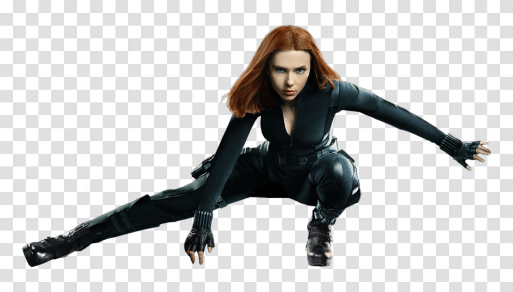 Black Widow, Person, Female, Long Sleeve Transparent Png