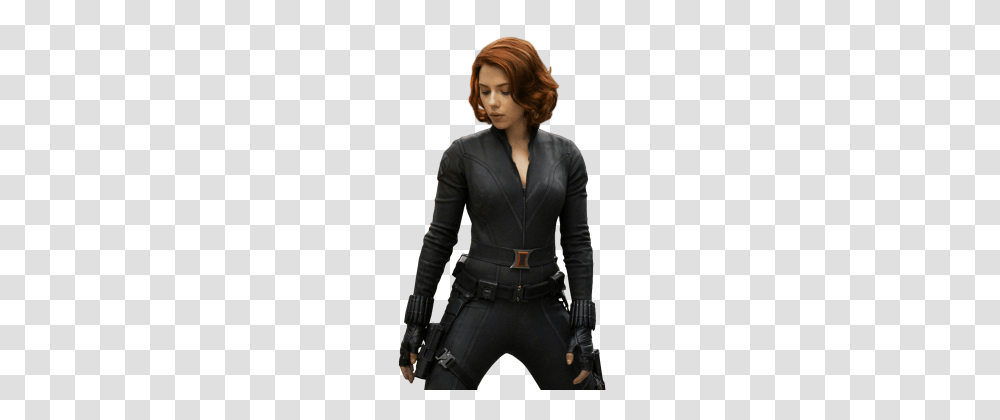 Black Widow, Person, Overcoat, Long Sleeve Transparent Png