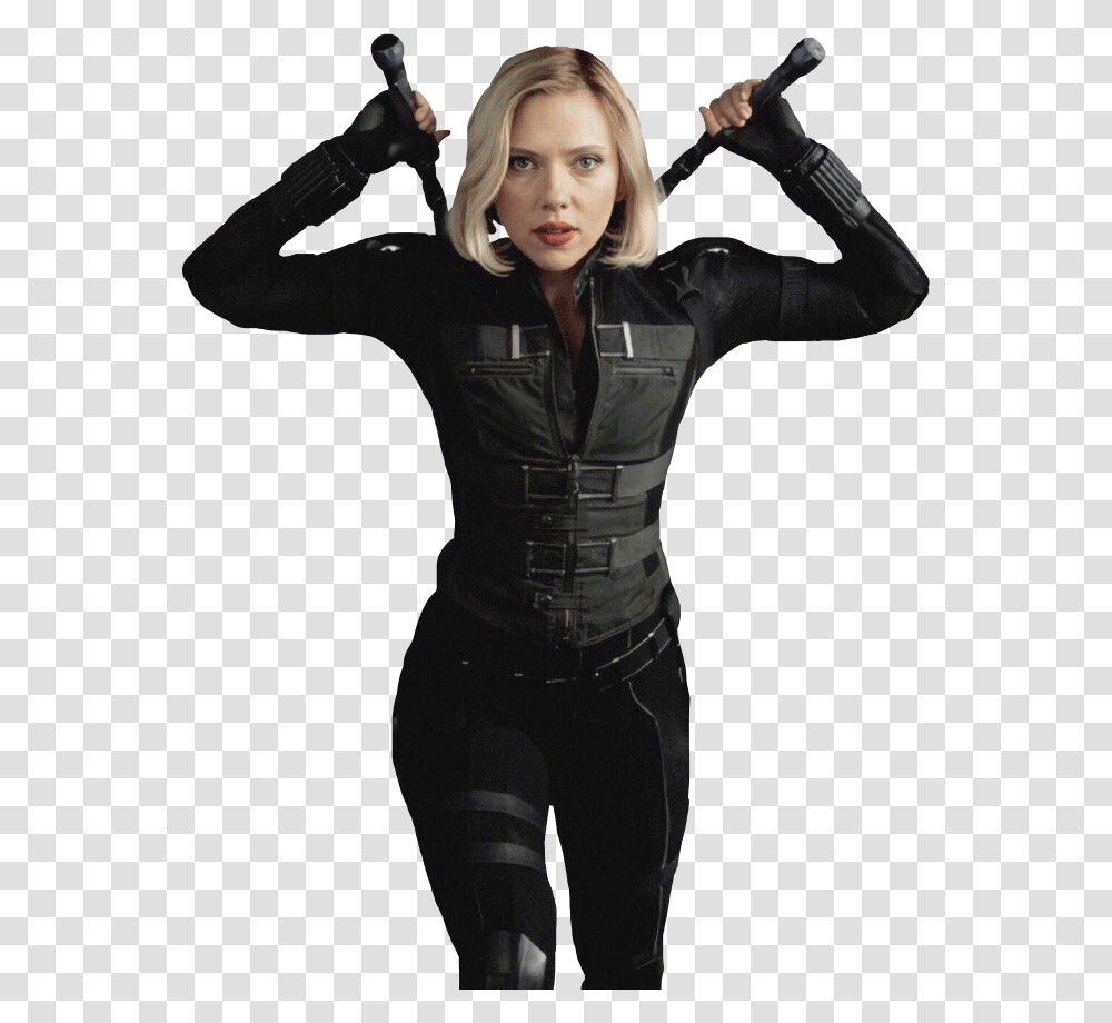Black Widow, Sleeve, Person, Long Sleeve Transparent Png
