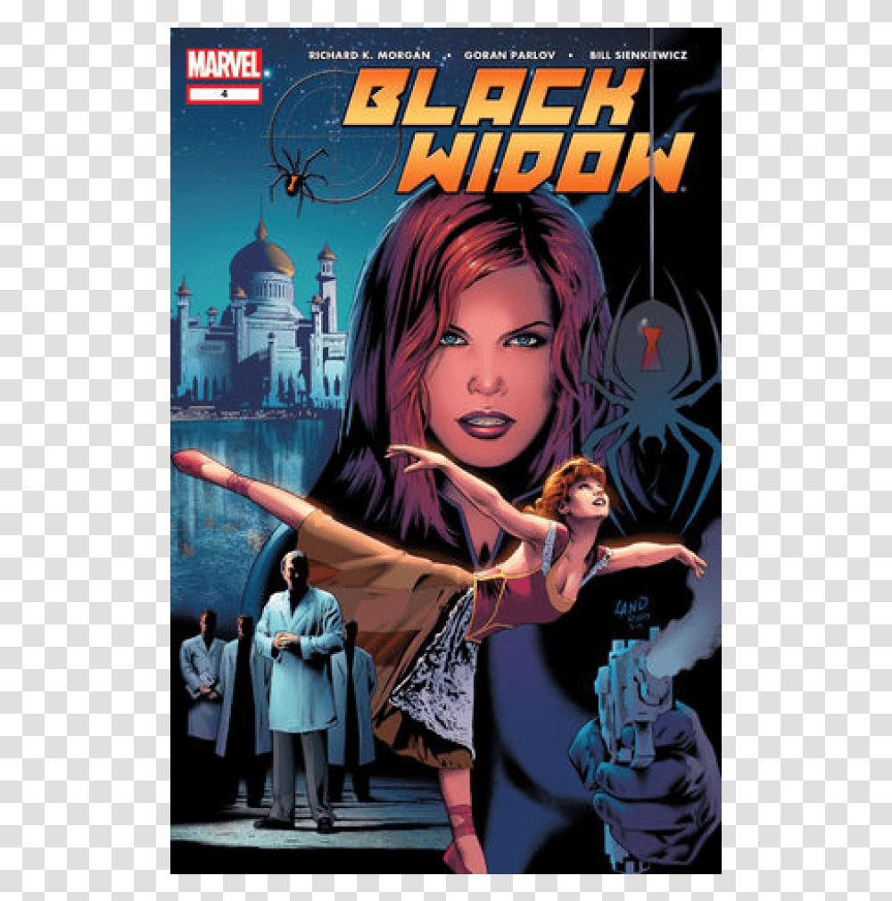 Black Widow Comic 2018, Person, Human, Book, Novel Transparent Png