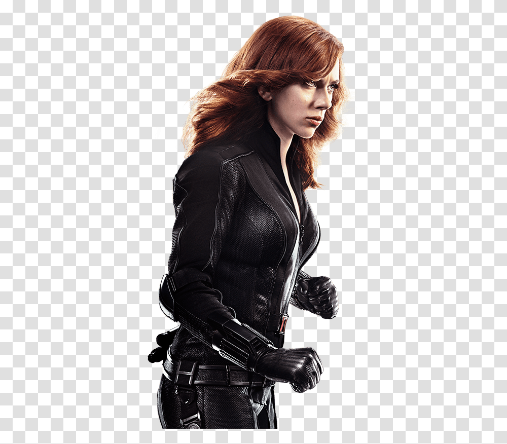 Black Widow Comic Civil War Scarlett Johansson Black Widow, Apparel, Jacket, Coat Transparent Png