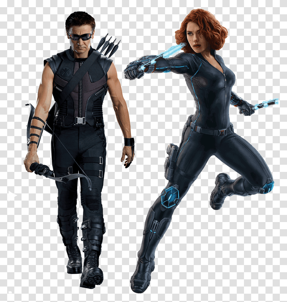 Black Widow Hawkeye Black Widow And Hawkeye, Person, Costume, Ninja Transparent Png