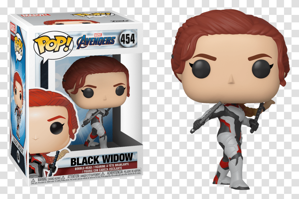 Black Widow In Team Suit Pop Vinyl Figure Funko Pop De Avengers Endgame, Toy, Doll, Poster, Advertisement Transparent Png