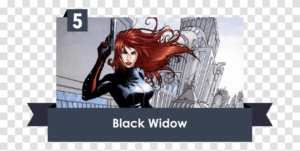 Black Widow Is From Marvel Comics Black Widow, Poster, Advertisement, Person, Human Transparent Png