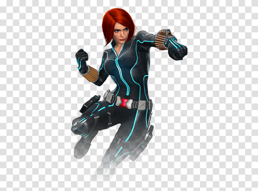 Black Widow Marvel Vs Capcom Infinite Black Widow Marvel Cartoon, Costume, Person, Human, Spandex Transparent Png