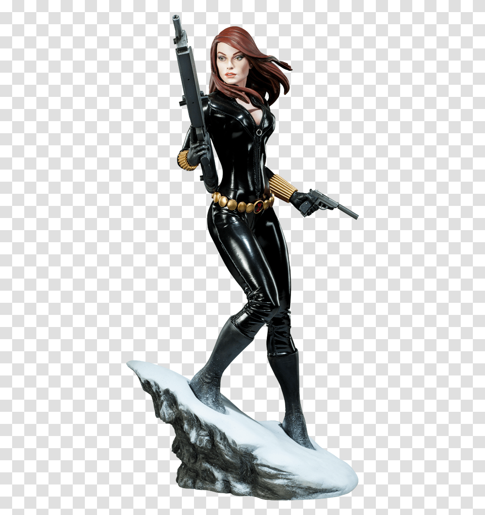 Black Widow Sideshow, Apparel, Latex Clothing, Person Transparent Png