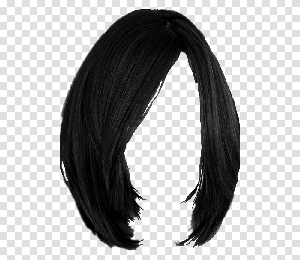 Black Wig Black Bob Wig, Hair, Black Hair, Person, Horse Transparent Png