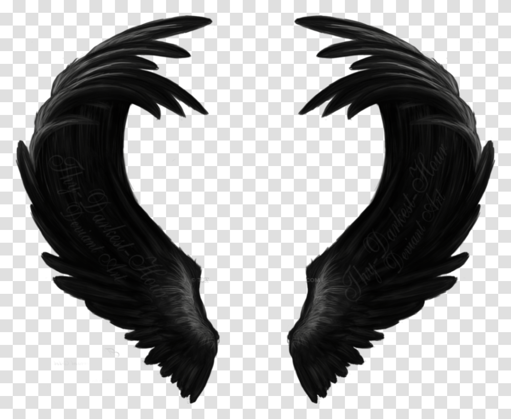 Black Wings Angel Black Wings, Dragon, Bird, Animal Transparent Png