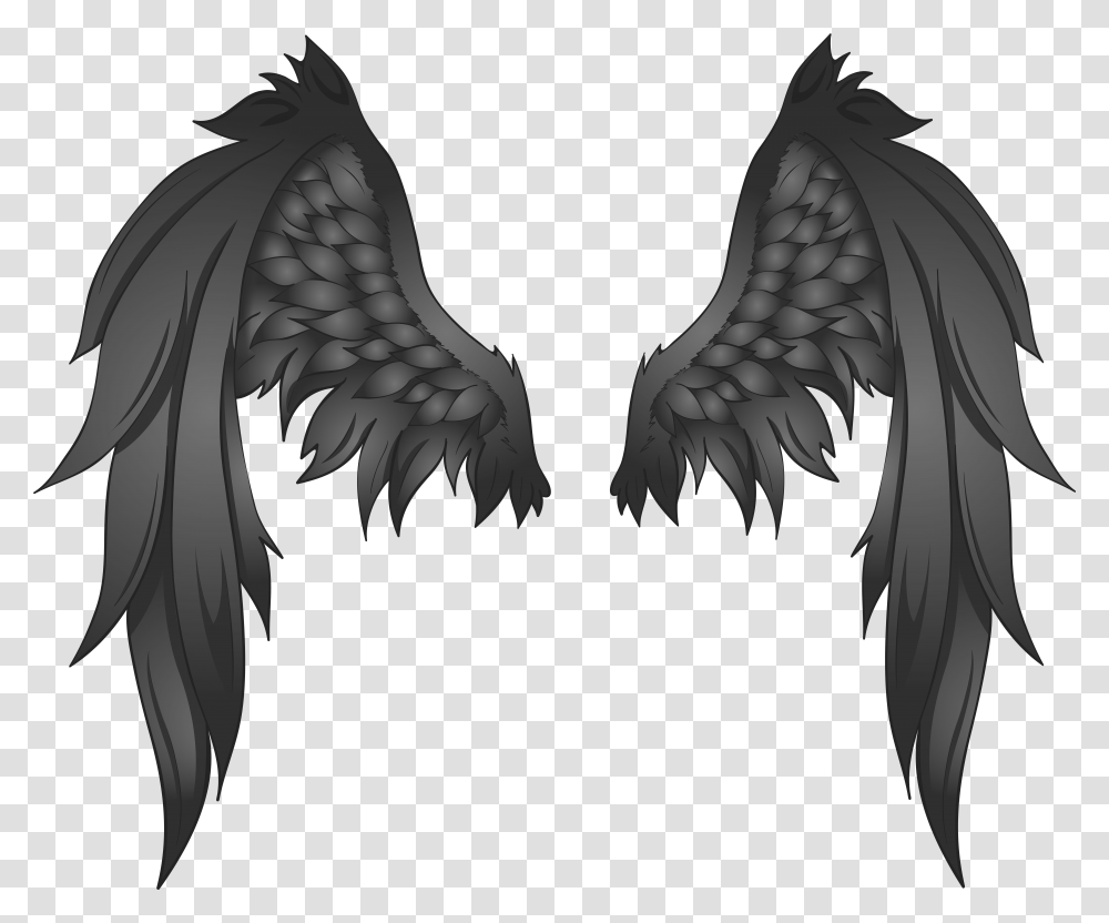Black Wings Clipart Clip Free Black Wings, Eagle, Bird, Animal, Angel Transparent Png