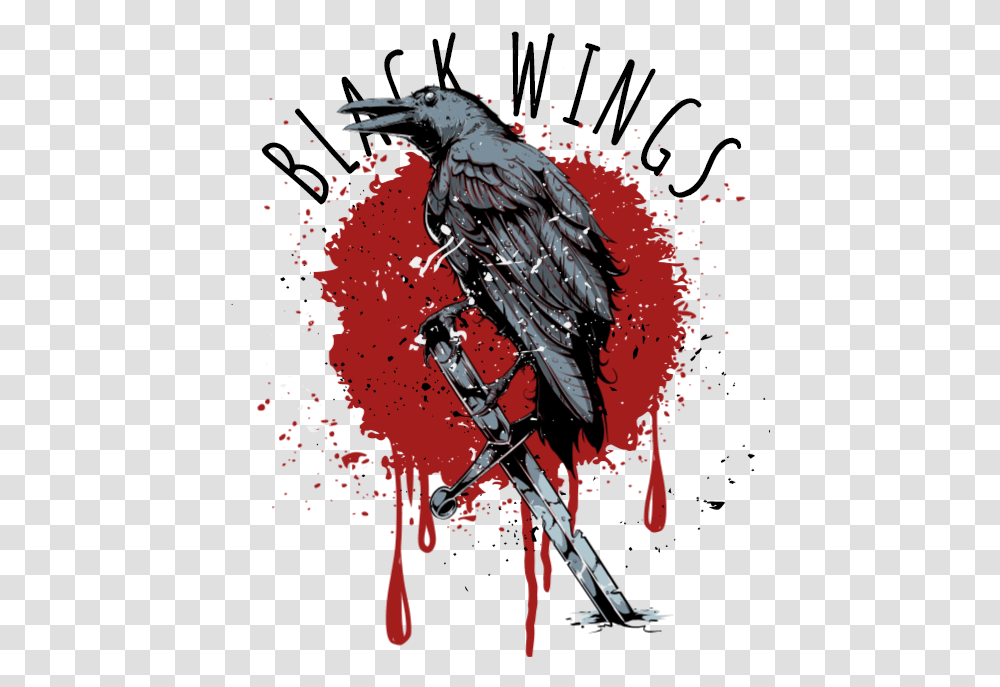 Black Wings Raven, Bird, Animal Transparent Png
