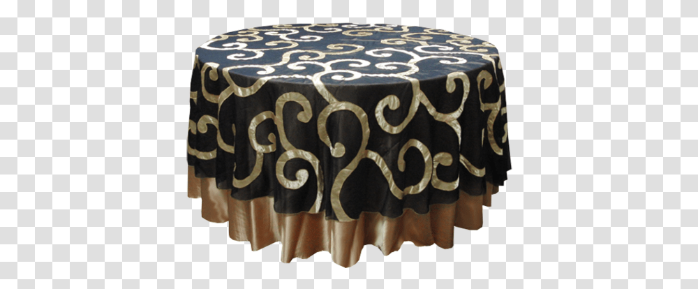 Black With Gold Overlay Solid, Tablecloth, Rug, Elephant, Wildlife Transparent Png