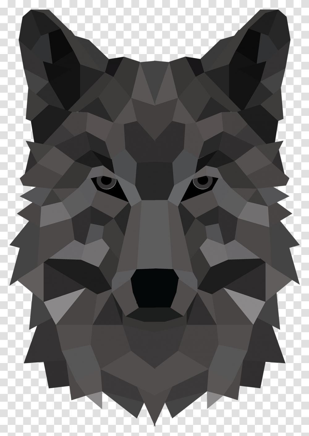Black Wolf Head Wolf Head, Rug, Diamond, Accessories, Accessory Transparent Png