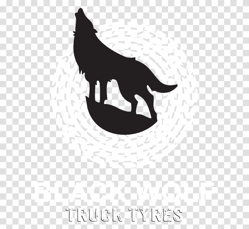 Black Wolf Howling Wolf, Animal, Emblem, Poster Transparent Png