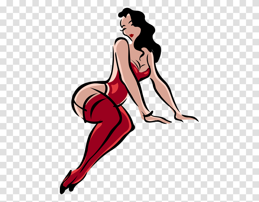 Black Woman In Red Underwear, Person, Human, Leisure Activities, Acrobatic Transparent Png